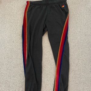 Aviator Nation velvet stripes sweatpants